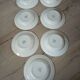 6 antique soup plates from Digoin and Sarreguemines