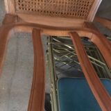 Suite of 8 Louis XV style chairs solid beech