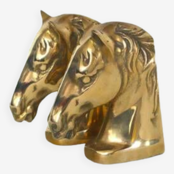 Brass horse bookends