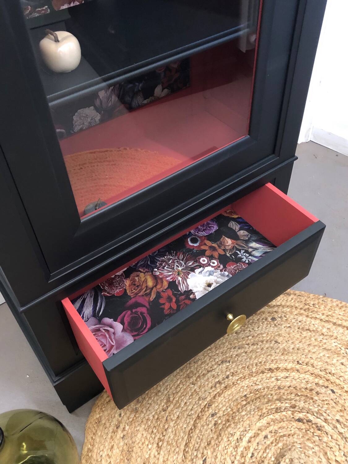 Glass bookcase
