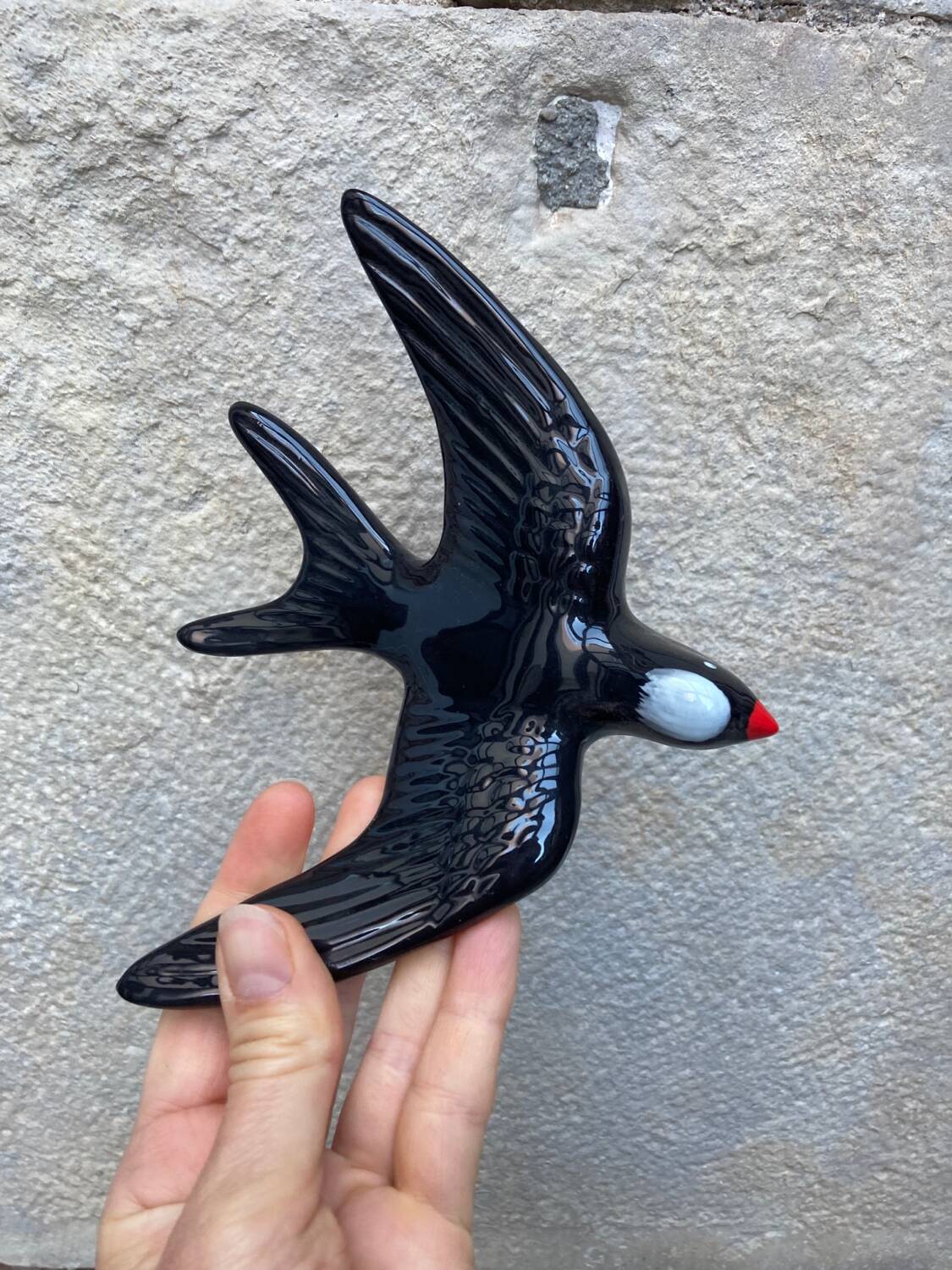 Vintage ceramic swallow L17cm