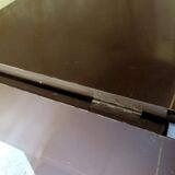 Small metal desk with extension flap by Roneo, France 1920s