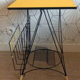 Side table for vintage vinyl records.