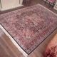 Handmade silk cashmere rug 282×186cm