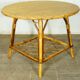 Table basse en rotin & similoïd Rio 1960