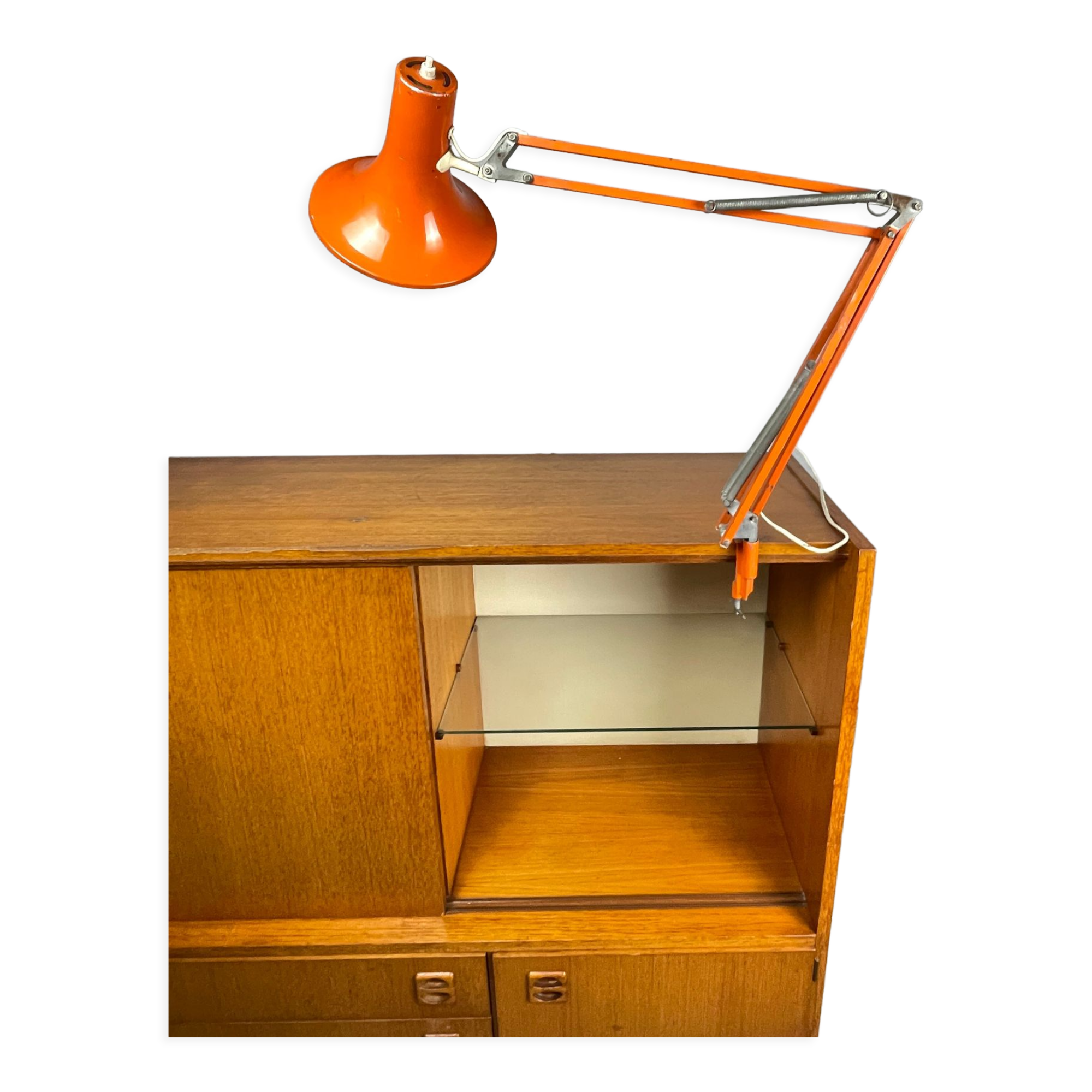 Articulated desk lamp 1970 orange