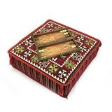 Oriental corner table, pouf
