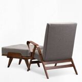 Armchair and footrest