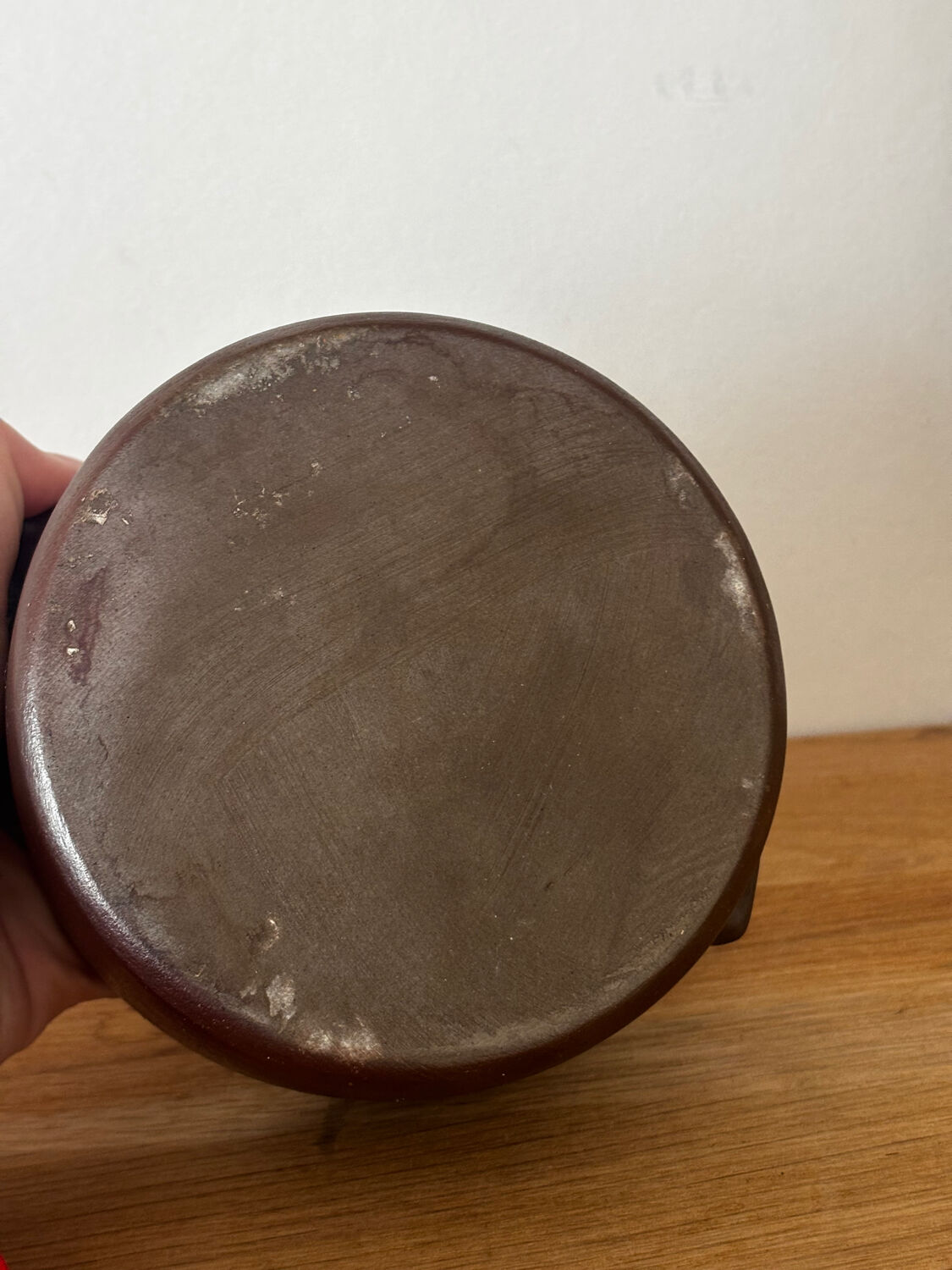 Water butter dish in glazed pottery