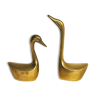 Couple of swans 70s brass