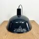Industrial dark blue enamel pendant lamp from emax, 1960s