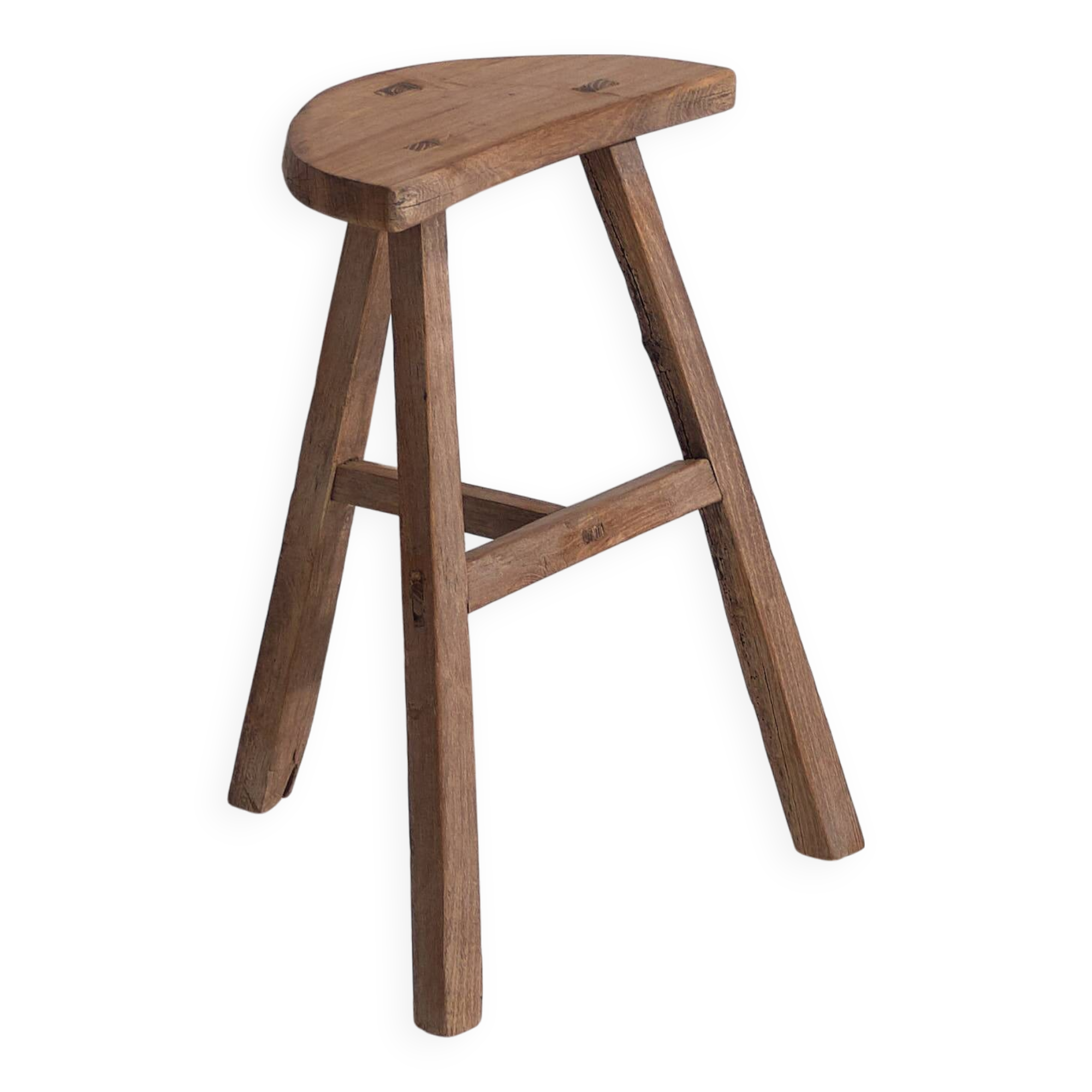 Antique wabi sabi style stool (c.1900) #6