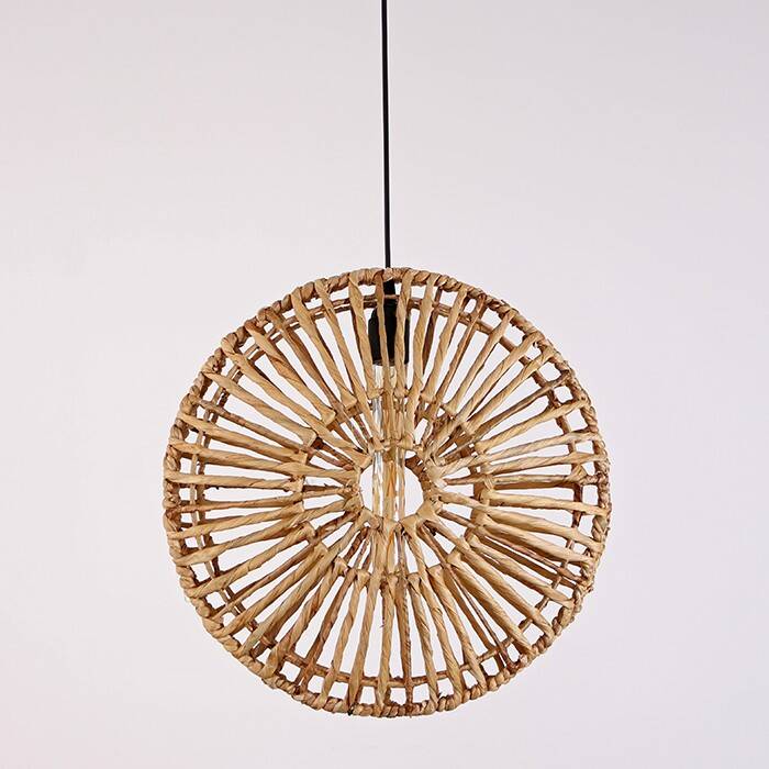 Rattan Chandelier, Light Fixture, Rattan Wicker Lampshade,Rustic Light