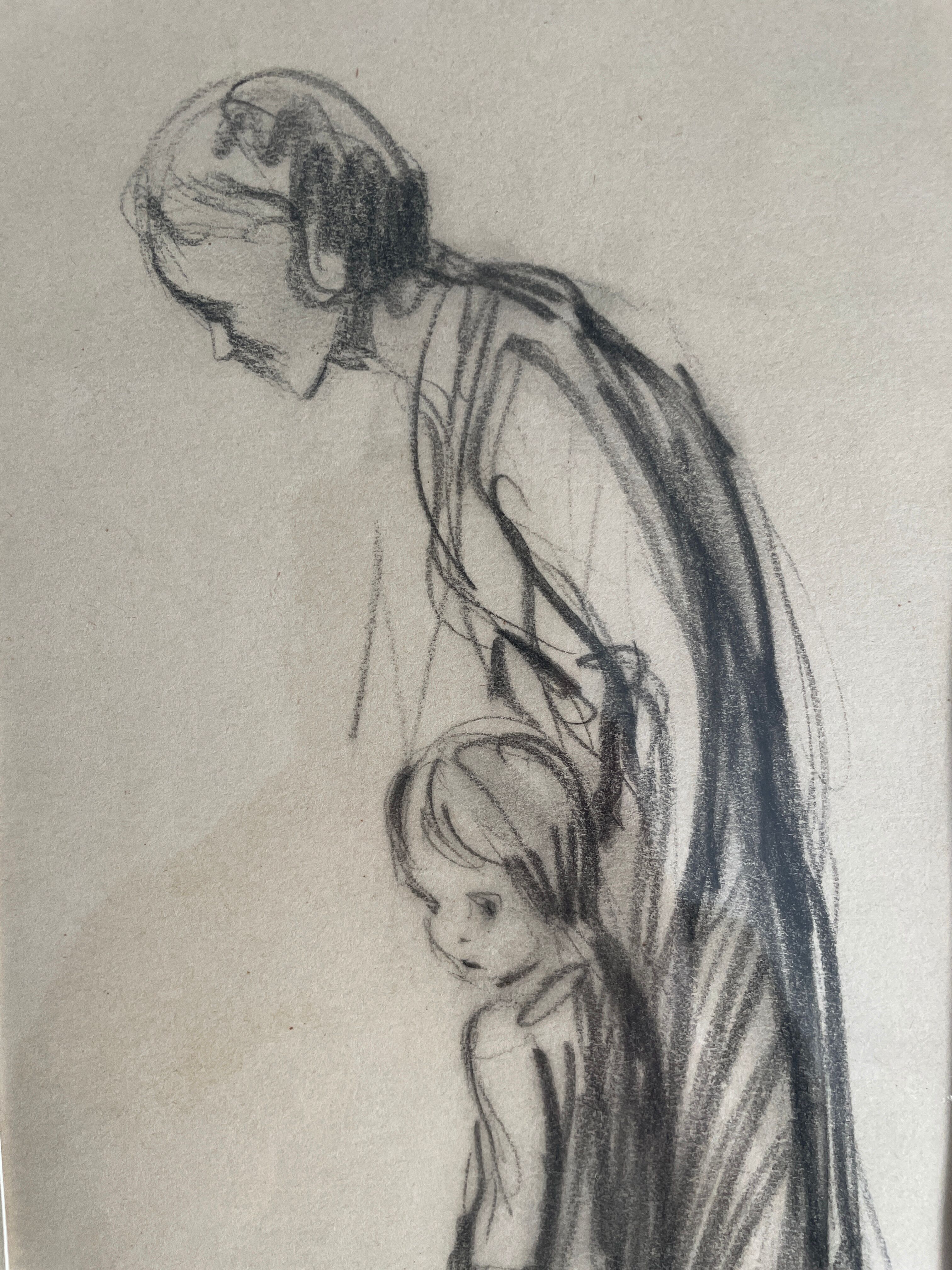 Charcoal drawing by Roland Coudon