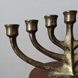 Bronze chandelier Scandinavian brutalist decoration