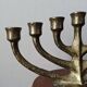 Bronze chandelier Scandinavian brutalist decoration