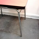 Red formica table