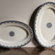 Lot de 5 plats en terre de fer