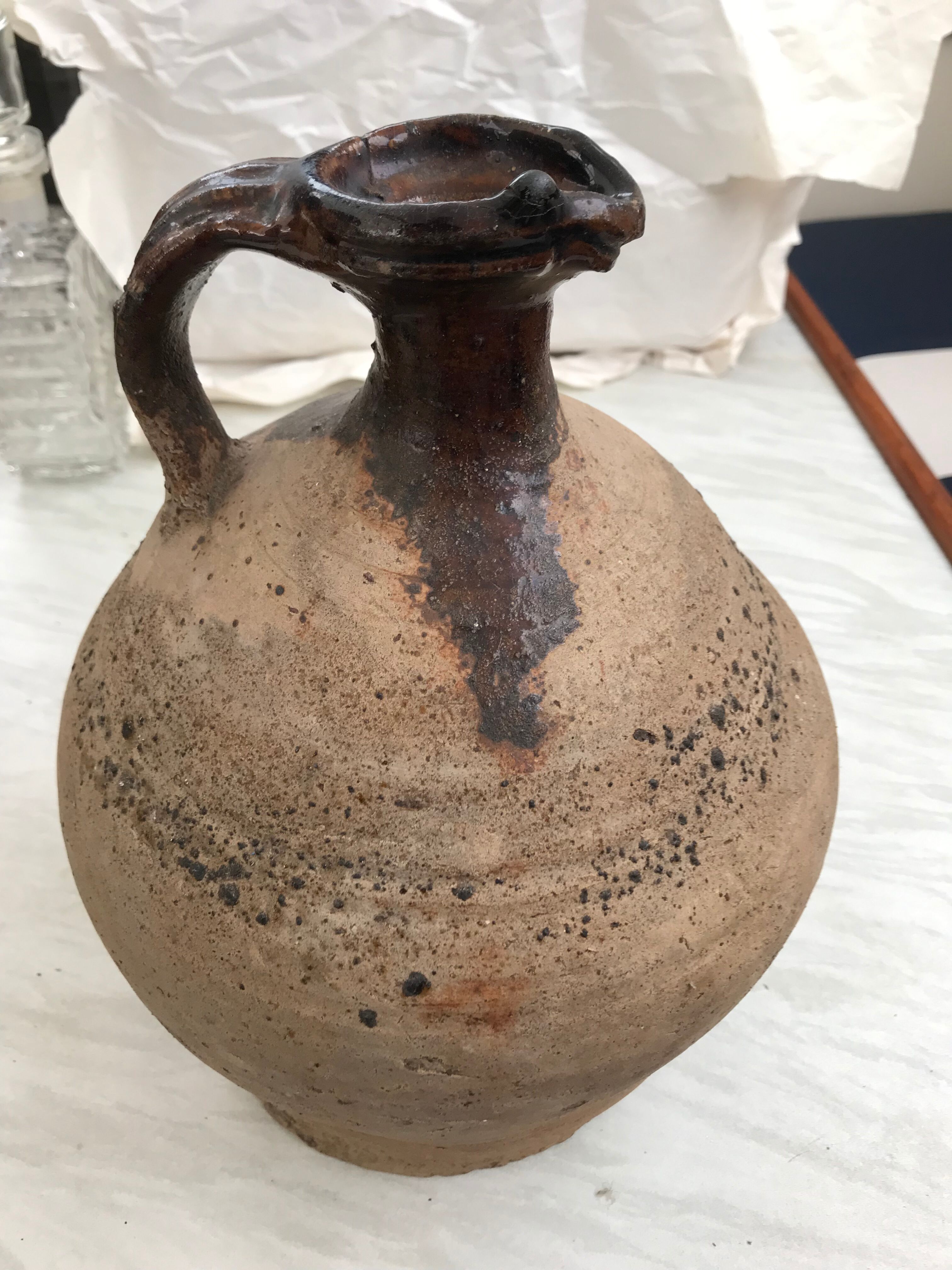 Nineteenth century sandstone pourer