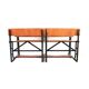 Large wooden school desk on wheels with desk flap, great for catering or the office