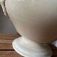White iron earthenware soup tureen from Digoin and Sarreguemines late 19th century