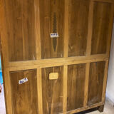 Armoire bois vintage art déco miroir