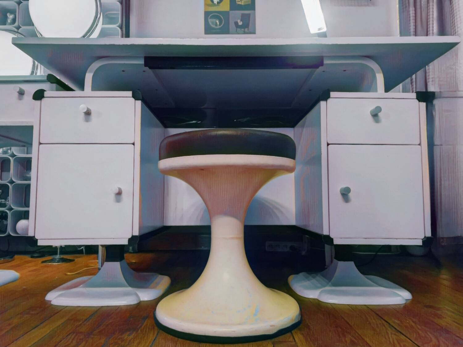 Gautier furniture circa 1970, Desk and dressing table set