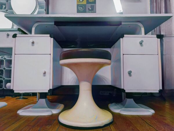 Meubles Gautier circa 1970, Set Bureau et coiffeuse