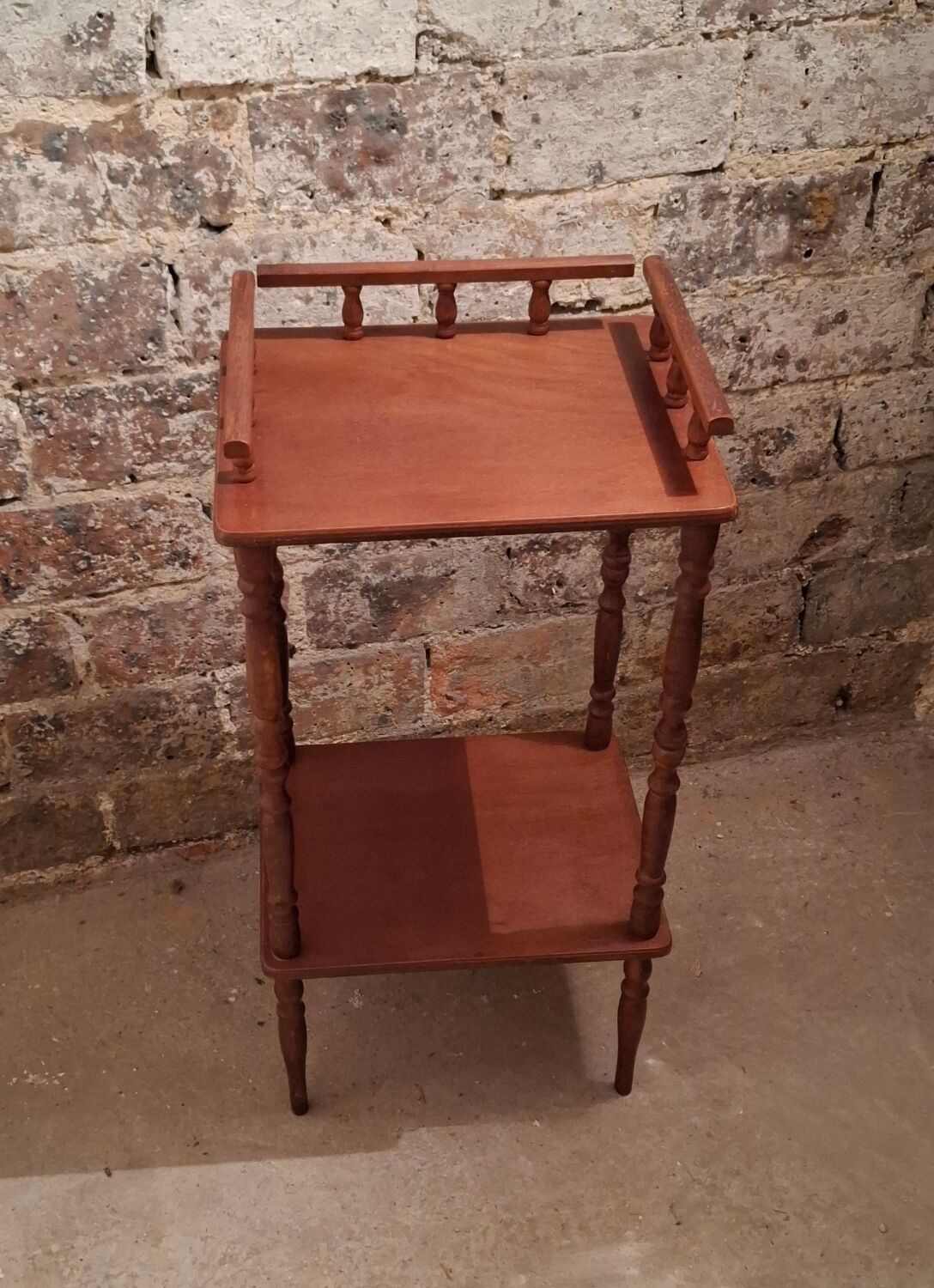 Small vintage wooden console