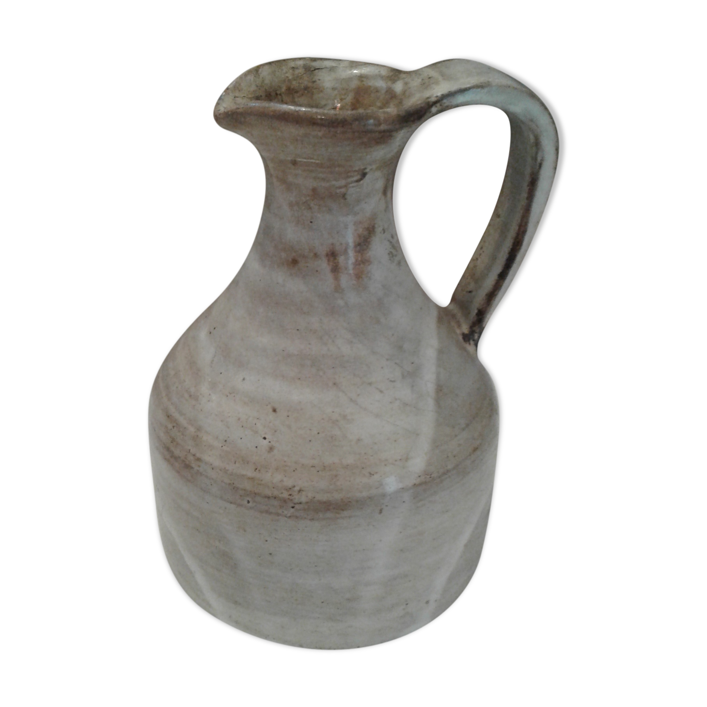 Enamelled ceramic pourer, atelier Dieulefit vintage