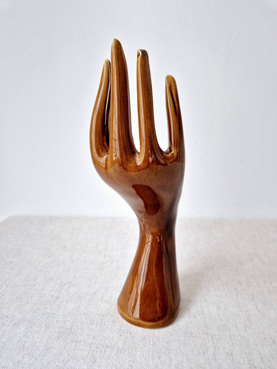 Glazed ceramic soliflore - Vintage