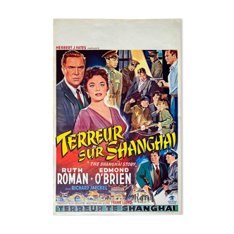 Affiche cinéma originale "Terreur à Shanghai" 1954