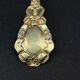 12 dessert spoons in vermeil, Minerva 19th century, blackened pear tree box