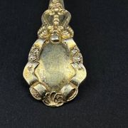 12 dessert spoons in vermeil, Minerva 19th century, blackened pear tree box
