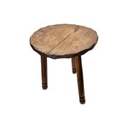 French Oak Tripod Stool, 1960s