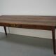 Large rustic farmhouse dining table from the French 19th century, in old elm
