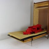 Ingenious sixties wall bed cabinet by C. Princic Gorizia Italy