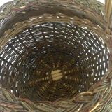 Wicker basket old wagon form