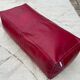 Red leather floor cushion