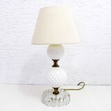 Glass table lamp 1950