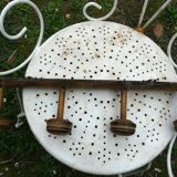 Wall-mounted coat rack, bamboo imitation wood, 4 hooks.