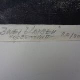 Gerhart Bettermann, 2 Cats, 1980s, Woodcut