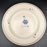 6 assiettes plates Saint Amand modèle Prisca fleurs