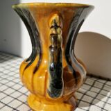 Vase anses orange et vert