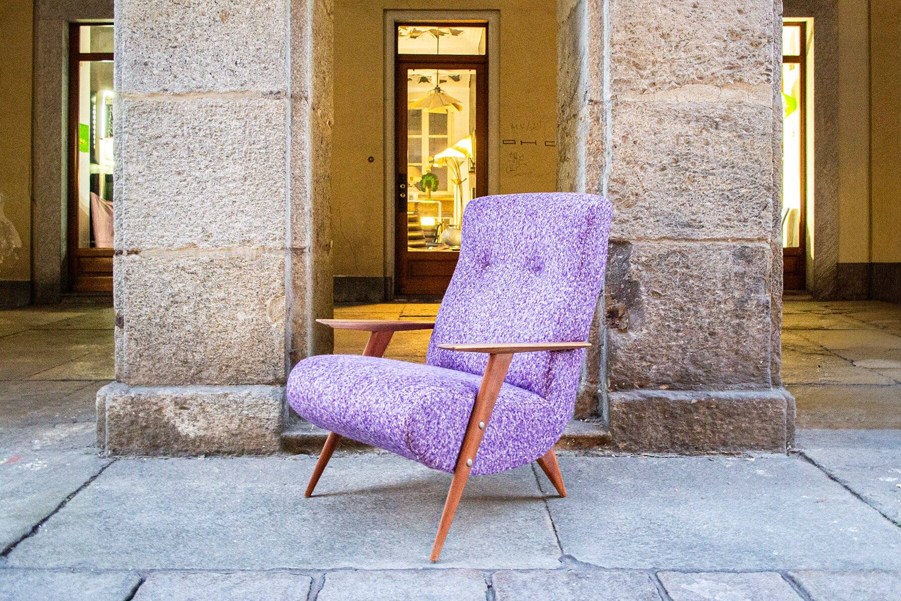 Fauteuil vintage de Guglielmo Veronesi, Italie, années 50