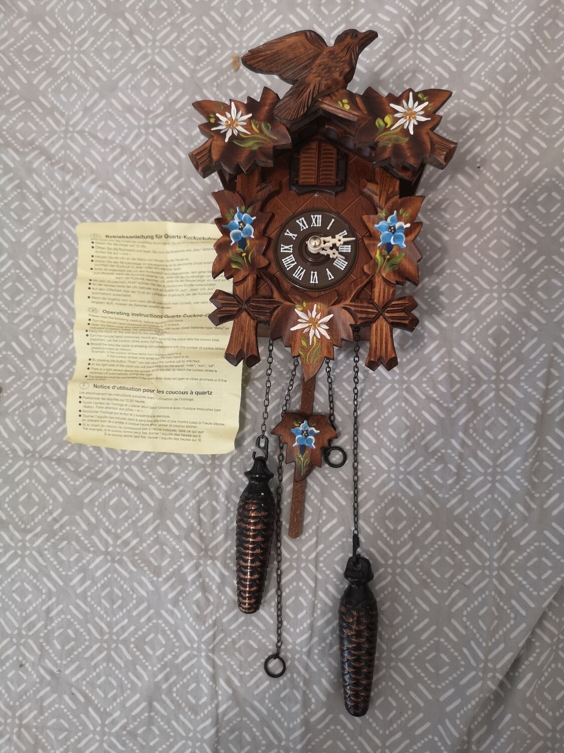 Quartz cuckoo clock