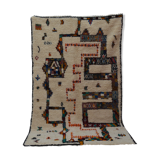 Handmade abstract Berber rug 263 x 150 CM