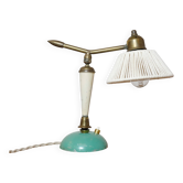 Brass and lacquered metal lamp from the 1950s.
