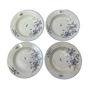 4 assiettes creuses Sarreguemines