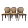 Suite de 6 chaises médaillon Louis XVI en cannage